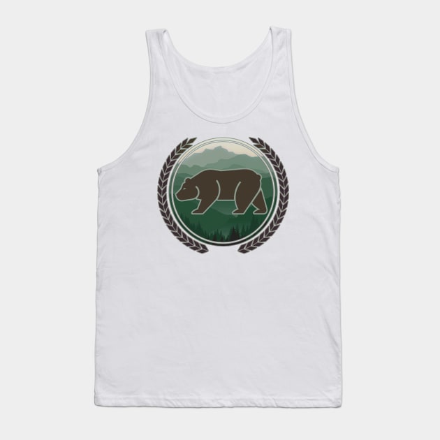 bear nature forest wildlife Tank Top by yinon-h